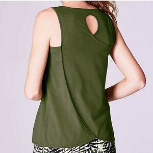 J. Jill Fit Forest Green Sleeveless Tank Top Size XL